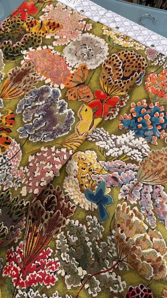 tessuto gobelin floreale