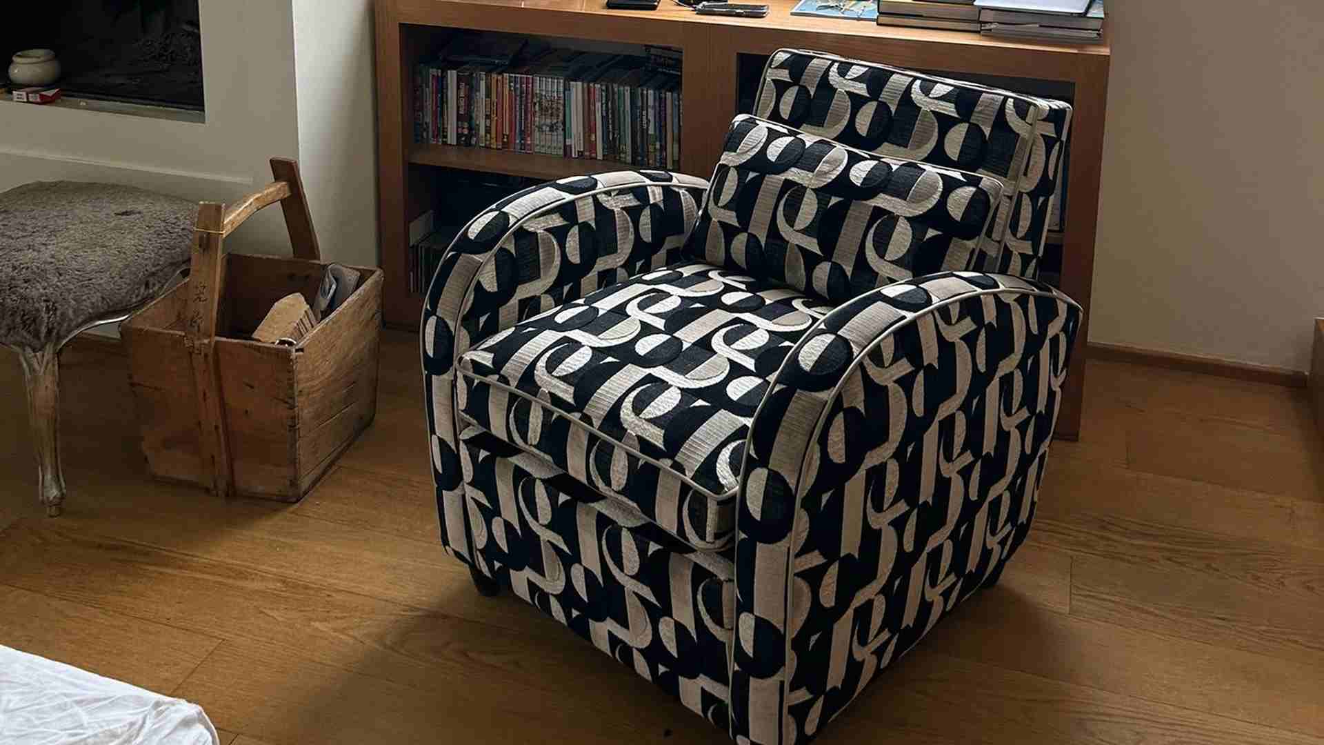 poltrona restyling tappezzeria Giovagnoli Collezioni